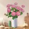 Ranunculus Artificial Flowers,6 Pcs 3 Flower Heads Faux Ranunculu Flowers with Real Touch Stem,Artificial Ranunculus Flowers,Silk Ranancolus Bouqurt (6, Pink)